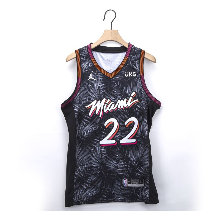 Men Miami Heat #22 Butler black Fashion 2021 NBA Jersey